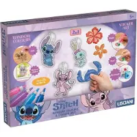 Liscianigiochi Kit creativo per vetrate e adesivi personalizzati per finestre Lisciani Stitch e Angel