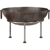 vidaXL Ciotola da fuoco 55x55x38 cm in ferro