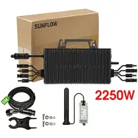OEM Micro-inverter, tecnologia Dual-MPPT, custodia impermeabile, 2250W con protezione antiblocco, 230V, 16-60V