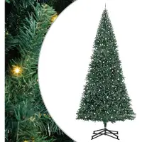 vidaXL Albero di Natale artificiale preilluminato con set di palline Verde
