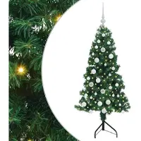 vidaXL Albero di Natale artificiale quadrato verde 150 cm in PVC e metallo