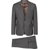 Suitable Completo Sharkskin in lana taupe Taupe Marrone taglia