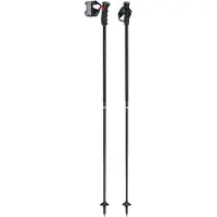 LEKI - Bastoncini da sci alpino - Black Venom GS TR in Alluminio - Taglia 125 cm - Nero