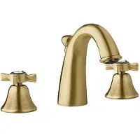 TRIZERATOP Miscelatore per lavabo a tre fori con gruppo di scarico, finitura bronzo anticato, serie VICTORIAN BRONZO