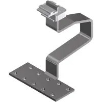 SL Rack Gancio per tetto SL-A2-45 - Fissaggio per tetto/facciata fotovoltaica 13145-01