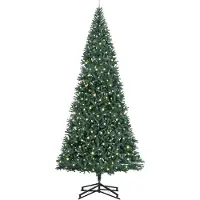 vidaXL Albero di Natale artificiale preilluminato con set di palline Verde