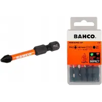 Bahco Punte di torsione 1/4 per viti Phillips PH2 50 mm - 10 pezzi per blister