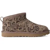 Ugg per donna. 1180623 Stivaletti in pelle Classic Ultra Mini Spotted marrone (38), Basso, Nessuno, Casual, Animal Print