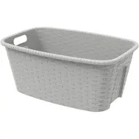 Mondex Cesto Della Biancheria Cream Rattan 35l
