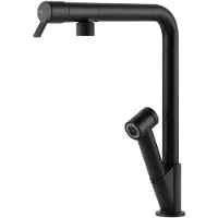 Gessi 60640, Modello standard, Nero, Maniglia a leva, Autochiudente, Tipo L, 180°