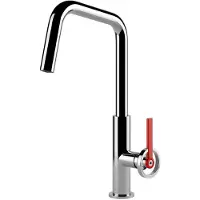 Gessi 60201, Standard, cromo, maniglie a leva, immagine singola, 3/8", 4 cm