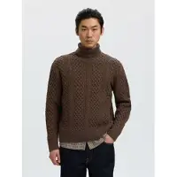 Selected Collo Alto Uomini Marrone S