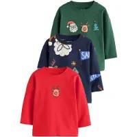 Next Maglietta 'Christmas' navy / canna / rosso / offwhite