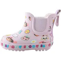 Next Stivale di gomma 'Gabbys Dollhouse' blu chiaro / giallo / lilla chiaro / rosa