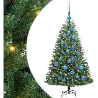 vidaXL Albero di Natale artificiale pieghevole verde 120 cm