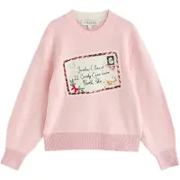 Next Pullover rosé / granatina / nero / bianco lana