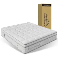 Ninkear Materasso a molle insacchettate, 140x200 cm, livello di comfort H3, altezza 25 cm, imbottitura in schiuma fredda, Oeko-Tex (bianco)