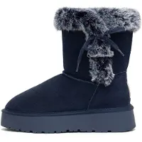 Gooce Boots 'ALISSA' blu notte / grigio chiaro / nero