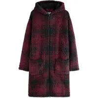 Next Accappatoio lungo rosso vino / nero