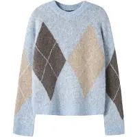 LMTD Pullover beige / blu / marrone