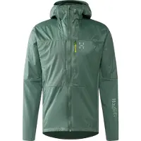 Haglöfs - Giacca leggera e versatile - Nallo Touring Hybrid Mid M Chlorophyll Green in Poliestere Riciclato - Taglia S - Verde