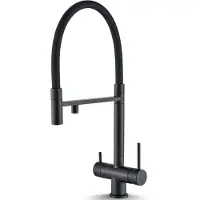Selius Rubinetto da cucina a 3 vie con filtro dell'acqua - Serbatoio da 5 litri - Realizzato in ottone e acciaio inossidabile