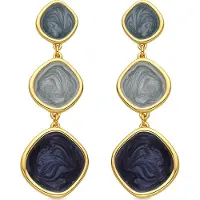 Luxenter Orecchini 'Belgul' blu notte