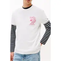 Tommy Hilfiger Maglietta 'NOVELTY FAIR' beige chiaro / rosa chiaro