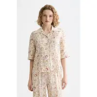 Scotch & Soda Printed Short Sleeved Shirt Cosmic Sky Eggnog Taglia: 36 | Magliette intime Outlet | Donna