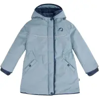 Finkid Kid's Milla Cappotto Bambini (130/140, turchese/grigio)