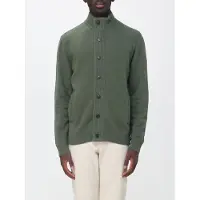 Barbour Cardigan in pura lana con collo alto e chiusura a bottoni