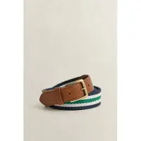 Gant Stripe Webbing Belt Lavish Green Taglia: 100 | Cinture Outlet | Uomo | Verde