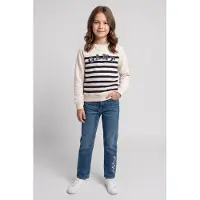 Gant Teen Girls Striped Haven Sweatshirt Cream Taglia: 158 | Maglioni Outlet | kids | Bianco