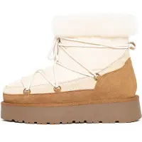 Gooce Boots crema / caramello