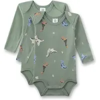 Sanetta Tutina / body per bambino verde / colori misti