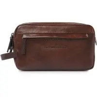 Castelijn & beerens Rien Borsa da toilette Vera Pelle 25 cm marrone