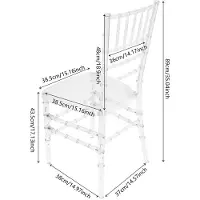 StarTech.com Sedie da pranzo - Sedie impilabili - Set da 4 - Trasparente - Policarbonato - Senza braccioli - Capacità di carico 200 kg - Design moderno