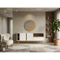 JVmoebel Credenza con specchio – un elegante spazio contenitivo per la tua casa