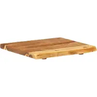 Syfax Piano per Lavabo Bagno in Massello di Acacia 58x52x3,8 cm