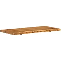Syfax Piano per Lavabo Bagno in Massello di Acacia 114x52x4 cm