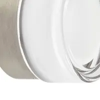 LUCANDE Applique a LED Somber, nichel/trasparente, Ø 12,5 cm, IP44
