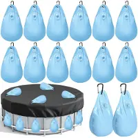 Selius Copertura per piscina, set di 12 pesi con sacchetti d'acqua e ganci