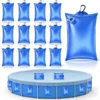 Selius 12 pesi per coperture di piscine, sacchetti d'acqua di dimensioni 21 x 30 cm, con ganci