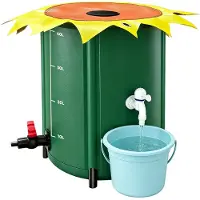 Selius Contenitore pieghevole - Capacità: 200 litri - Materiale: PVC 500D - Colore: Verde