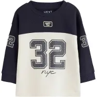 Next Maglietta navy / bianco lana