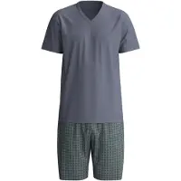 Calida Pigiama corto 'Cotton Special' nero sfumato