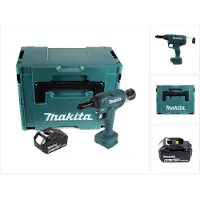 Makita DRV 250 G1J Rivettatrice a batteria 18 V 20 kN Brushless + 1x batteria da 6,0 Ah + Makpac - senza caricabatterie