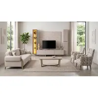 Xl Moebel Gmbh Set elegante per soggiorno: parete TV, tavolino
