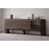 Xl Moebel Gmbh Mobiletto laterale marrone elegante, credenza contemporanea, mobile per il soggiorno