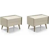 Xl Moebel Gmbh Tavolino da notte beige, moderno, Comodino, tavolino laterale